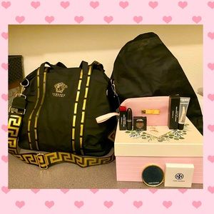 ***DELUXE BUNDLE**** Versace bag and Mac cosmetics bundle & Tory Burch mirror